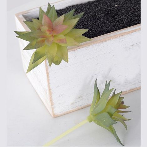 Planta suculenta artificial hecha de PVC blando, mini planta artificial muy realista para la decoración del hogar, la oficina o el estudio (Tipo 2) (1/5)