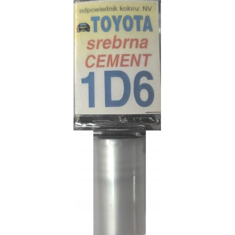Reparación de arañazos en la pintura del Toyota 1D6 color plata cemento, 10 ml arasystem (1/5)