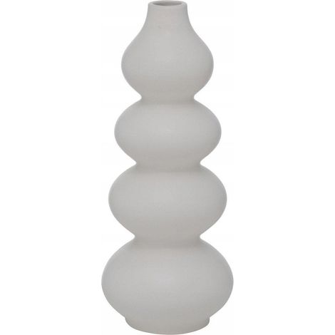 Vaso in ceramica BRUNILA di Boltze crema e bianco 30 cm