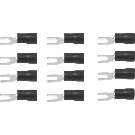 300 cosses à fourche isolées, connecteurs de câbles en cuivre et PVC de type U pour éclairage de transport SV2-4 (1/5)