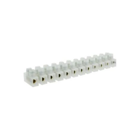 Anschlussleiste 12 Kontakte 6Amp 4mm P.E. NATURAL