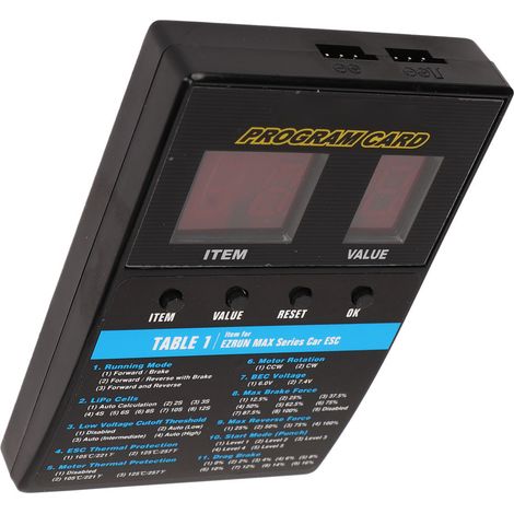 Boîtier de carte de programmation LED, carte de programmation universelle pour ESC brushless, accessoires pour bateaux et voitures RC (1/5)