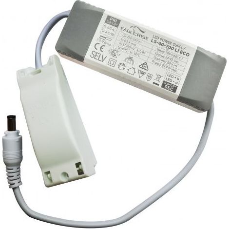 Transformateur LED 700mA 40W Repiquable Flicker Free EagleRise LS-40-700 LI