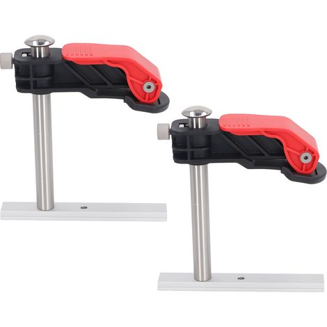 2 pcs serre-joint bois multifonction libération rapide établi rainure pour fixation plaque et glissière (1/5)
