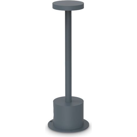 Ideal Lux TOFFEE Lampe d'extérieur portable à LED 25 cm Anthracite 3000K IP65