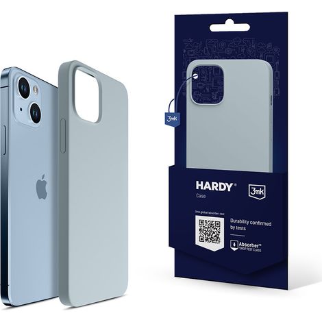 Funda MagCase de silicona resistente 3mk para Apple iPhone 14 Plus, color azul Sierra (1/5)