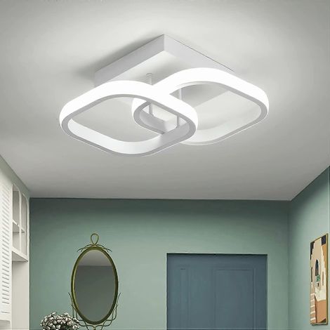 Plafonnier LED, 22 W, plafonnier moderne, lampe de plafond en acrylique, lustre pour couloir, chambre, salle de bain, cuisine, salon, véranda extérieure (1/5)