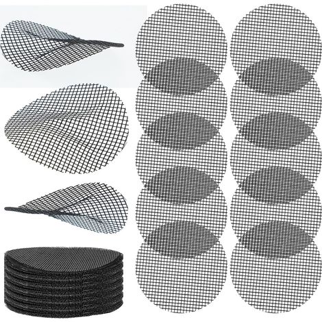 Lot de 100 coussinets ronds en maille pour pot de fleurs, 5,1 cm, pour éviter la perte de terre, insert de drainage pour fond de bonsaï, plantes en pot pour jardin et extérieur (1/5)