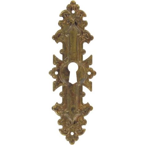 BOCCHETTA OTTONE 30692  38X114 MM ANTICATO 25 PZ