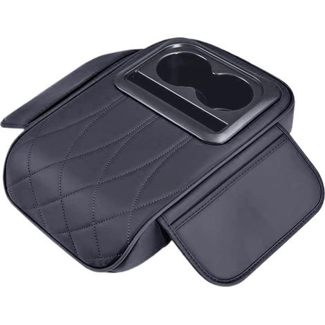 Accoudoir de Voiture - Protège Console Centrale avec Porte - Gobelet - (1/5)