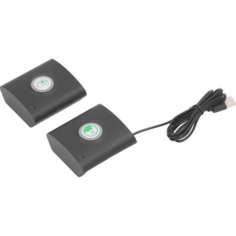 Sonnette interphone vocale sans fil longue portée H9 1V1 Interphone bidirectionnel (Noir) (1/5)