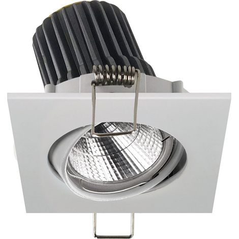 Empotrable techo tilt NIX Adjustable Square LED COB 6.20W 734lm(609lm) CRI90 3000K 60º Blanco (1/2)