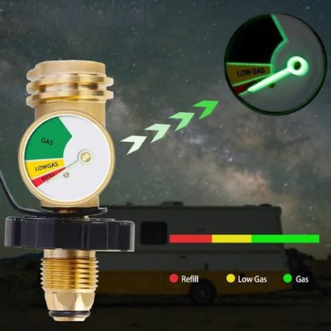 Adaptateur fileté POL vers QCC Arctronis pour propane nord-américain, raccord de vanne de réduction de pression de gaz (1/5)
