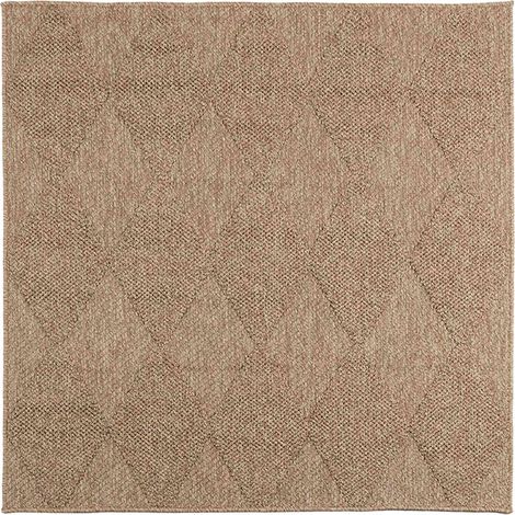Alfombras de área Cuadrado AGIRA Natural 200 x 200 cm Poliéster vidaXL