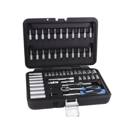 Maletín 57 pcs Profesional vasos y puntas 1/4" (1/3)