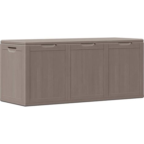 Maison Exclusive - Baule da Giardino 270 L Marrone Aspetto legno in PP (1/5)