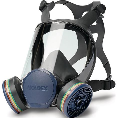 Masque complet de protection respiratoire – Taille M – Matériau TPE doux – Visière panoramique – Norme EN 136:1998 CL2 – Moldex (1/10)