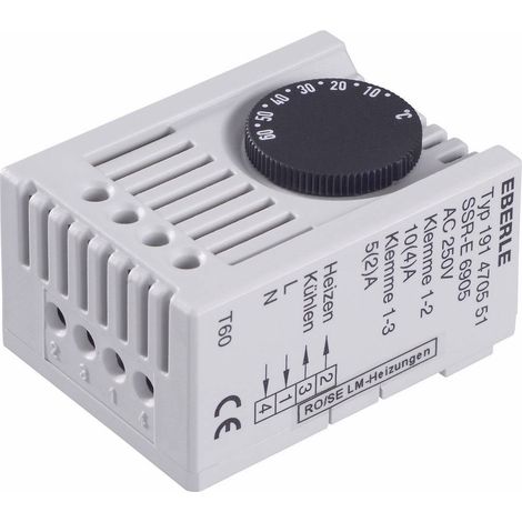Eberle Thermostat d'armoire SSR-E 6905 230 V/AC 1 inverseur (RT) (L x l x H) 46 x 34.5 x 67 mm 1 pc(s) Q63616 (1/3)