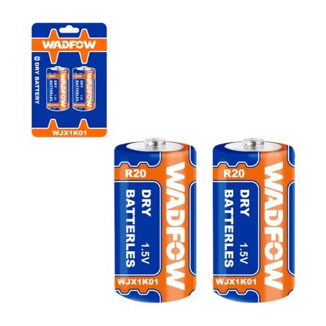 Batterie R20 (Blister 2 unités) WADFOW (1/3)