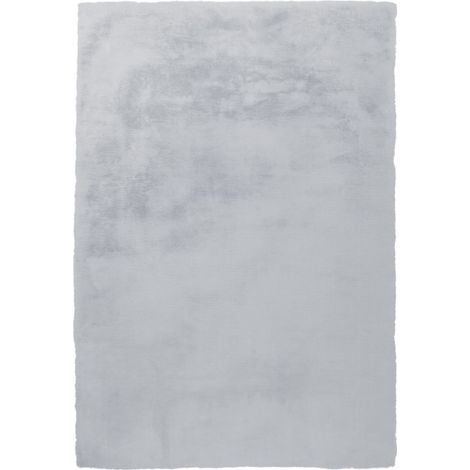 Tapis Tufté à la Main à Poils Longs "Rabbit" Bleu Gris 80 x 150 cm (1/4)