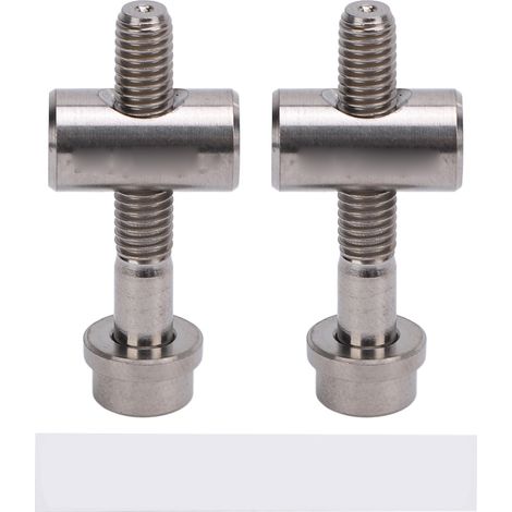 Set mit 2 M5x30 mm Befestigungsschrauben für Fahrradsattelstützen aus Titanlegierung, für DIY-Ersatzteile, silberfarben. (1/5)
