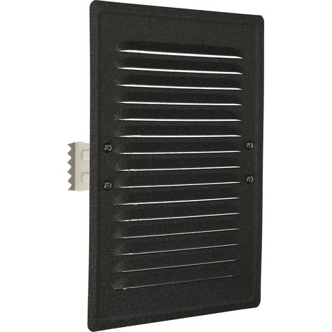 KOTARBAU Grille d'aération x mm en métal avec moustiquaire couleur (165 x 230 mm, gris foncé). (1/5)