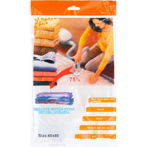 AG38 Staubsaugerbeutel für Kleidung, Staubsaugerbeutel 80x60