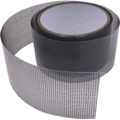 Nastro di riparazione per zanzariere, rete in fibra di vetro, forte adesione, per finestre e porte, riparazione impermeabile, per uso domestico, autoadesivo (1/5)