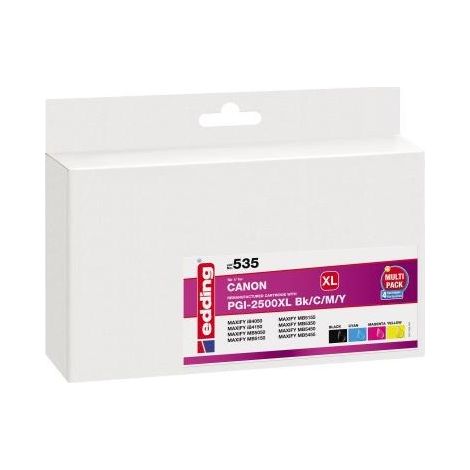 edding Tintenpatrone 18-535 wie Canon PGI-2500XL sw/c/m/y 4 St./Pa (1/2)