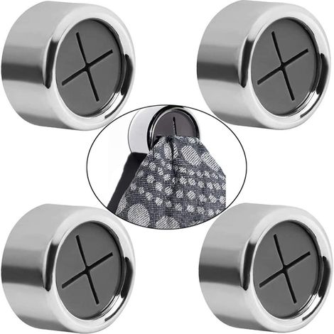 Set mit 4 Handtuchclips, selbstklebende Handtuchclips, kein Bohren erforderlich, selbstklebende Handtuchhalter für Badezimmer, Küche und Haushalt (4 Stück) (1/5)