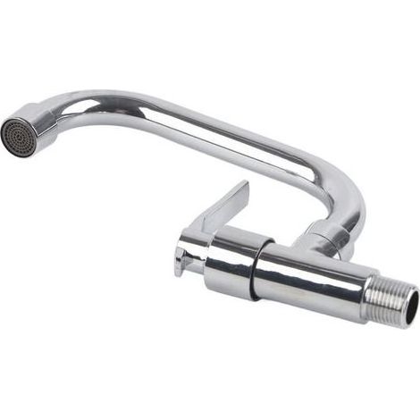 Robinet d'eau d'évier de robinet d'eau froide simple fixé au mur de G1/2in pour l'usage de cuisine à la maison (1/5)