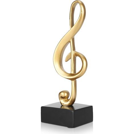 Figurine décorative en résine symbole musical en forme de clé de sol pour bureau (1/5)
