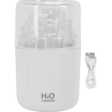 Car Diffuser Humidifier USB Aromatherapy Essential Oil Diffuser with Ambient Light for Car Home Office Bedroom White (1/5)