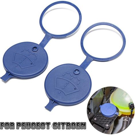 Bouchon de réservoir de liquide lave-glace universel et pratique pour voiture, compatible avec les accessoires Peugeot 307, 206, 408 et 308.