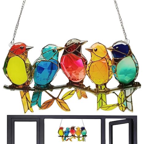 Vogelfigur eleganter Anhänger mit Naturthema Sonnenfänger in