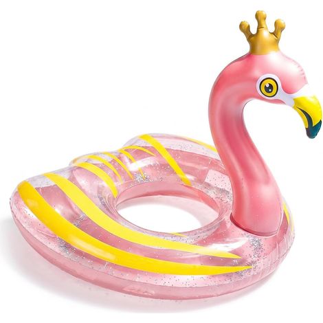 JSSEVN-Bouée Enfant, Bouee Piscine, Bouee Licorne Flamant Poney Sirène Cygne, pour Jeux Piscine, 70 (1/5)