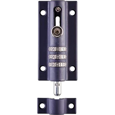 Squire COMBI 3 Re-Codable Black Locking Bolt (CombiBolt 3) – 92mm High Security Padlock