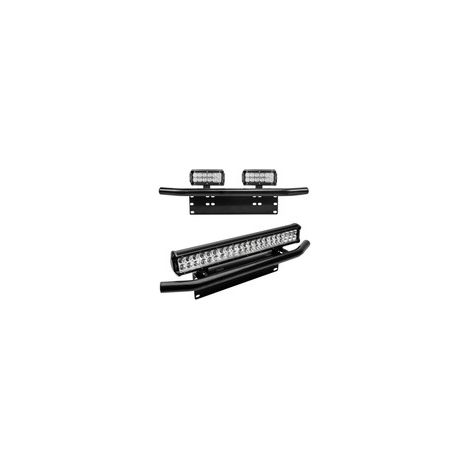 Support de plaque + Fixation LED Spot - Pare-buffle Aluminium