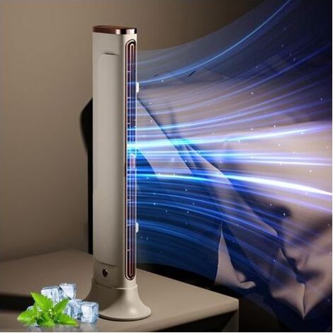 Tischventilator ohne Rotorblätter – Leise und regulierbare Belüftung – Kompaktes Design für kleine Räume – Einstellbare Luftstromrichtung (1/5)