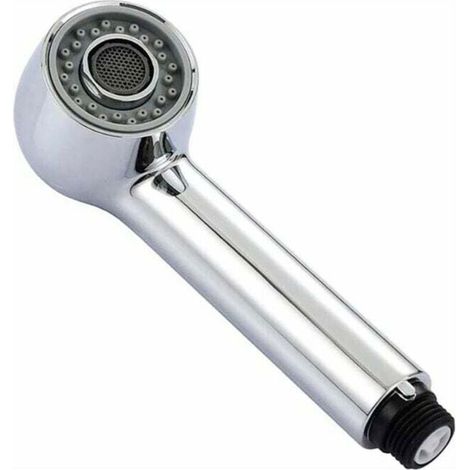UlisemDouchette Robinet Cuisine 2 Jets Tête de Douche Remplacement Douchette pour Mitigeur Cuisine, Chromé (1/4)
