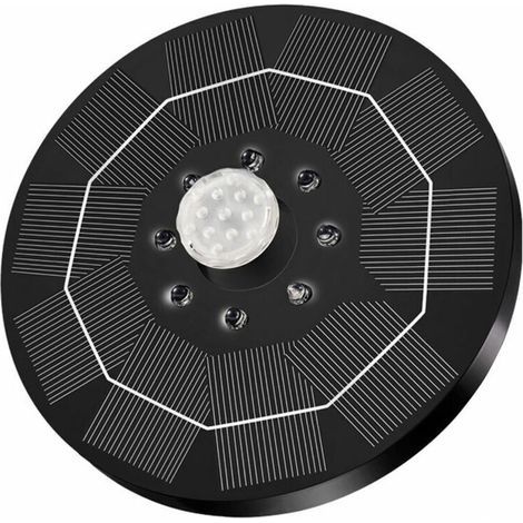 Green Mobility-Solar Power Fontaine D'Exterieur 3.0W Solaire Power Panel Jardin Rocaille Piscine Floatings Fontaine Led Lumiere Paysage Fontaine Brushless Pompe Submersible Lumieres Couleurs Variable (1/5)