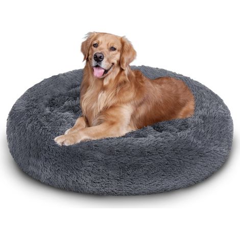 Jiubiaz Letto per cani Letto per gatti Cuscino per cani Letto per animali domestici 80cm Grigio scuro (1/5)