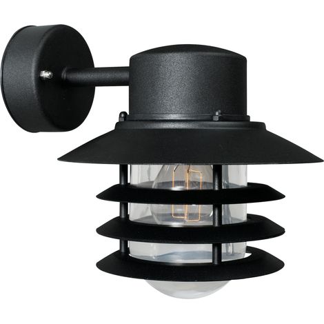 Applique murale luminaire VEJERS Down Métal Seaside noir H. 23 IP54 Nordlux-Extérieur
