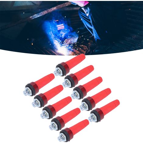 Verkauft in 10er-Packs für 10-25. Schnellverbinder für Schweißgeräte nach europäischem Standard (Stecker und Buchse). (1/5)