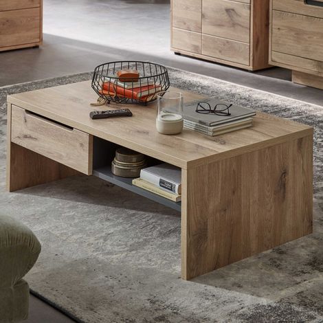 Table de salon Bellini 110x65cm avec tiroir de rangement - (1/5)