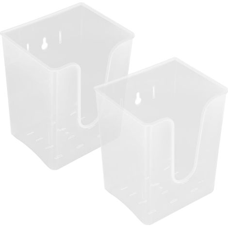 VICASKY Lot de 2 supports à plantes en plastique transparent, 15, 5 x 12, 7 10, cm, (1/5)