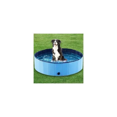 Piscine pour petits et grands chiens, pliable, antidérapante, 80 x 20 cm, PVC épais, piscine pour chiens d'enfants. (1/4)