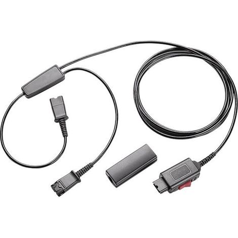 Plantronics Y-Splitter Adapter Negro - Adaptador para cable (Negro)