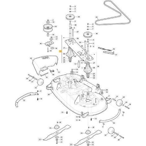 Soporte de cuchilla para tractor cortacésped GGP - 382207214/0