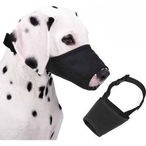 Muselière anti-morsure pour chiens. Muselière ajustable en silicone pour petits chiens, chiots Teddy et huskies. Muselière anti-morsure pour chien. (1/5)